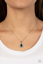 Load image into Gallery viewer, A Guiding SOCIALITE - Green Rhinestone Necklace - Sabrinas Bling Collection