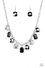 Load image into Gallery viewer, Best Decision Ever - Silver Hematite, Black &amp; White Rhinestones Necklace - Sabrina&#39;s Bling Collection