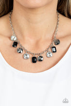 Load image into Gallery viewer, Best Decision Ever - Silver Hematite, Black &amp; White Rhinestones Necklace - Sabrina&#39;s Bling Collection