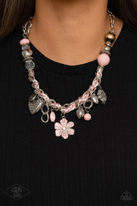 Charmed, I Am Sure - Pink Necklace - Sabrina's Bling Collection