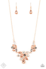 Load image into Gallery viewer, Completely Captivated - Rose Gold Necklace -  April 2022 Fashion Fix - Sabrina&#39;s Bling Collection