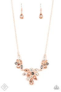 Completely Captivated - Rose Gold Necklace -  April 2022 Fashion Fix - Sabrina's Bling Collection