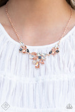 Load image into Gallery viewer, Completely Captivated - Rose Gold Necklace -  April 2022 Fashion Fix - Sabrina&#39;s Bling Collection