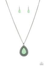 Load image into Gallery viewer, DROPLET Like Its Hot - Green Teardrop Necklace - Sabrina&#39;s Bling Collection