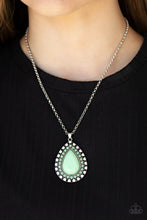 Load image into Gallery viewer, DROPLET Like Its Hot - Green Teardrop Necklace - Sabrina&#39;s Bling Collection