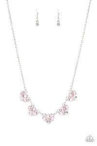 Envious Elegance - Pink Rhinestone Necklace - Sabrina's Bling Collection