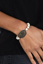 Load image into Gallery viewer, Lively Landscape - Brass &quot;Happy&quot; Bracelet - Sabrinas Bling Collection