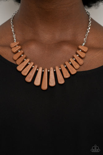 Mojave Empress - Brown Stone Necklace - Sabrina's Bling Collection