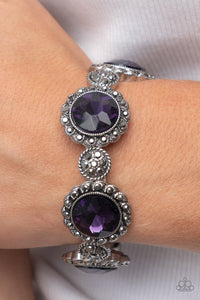 Palace Property - Purple Rhinestone Bracelet - Sabrinas Bling Collection