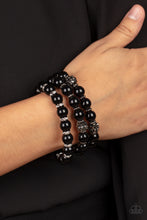 Load image into Gallery viewer, Poshly Packing - Black Bracelet - Sabrinas Bling Collection