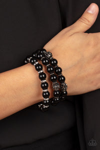 Poshly Packing - Black Bracelet - Sabrinas Bling Collection