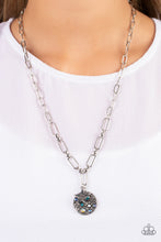 Load image into Gallery viewer, Stardust Saucer - Blue Inspirational Necklace - Sabrinas Bling Collection