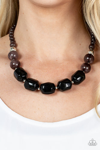 Ten Out of TENACIOUS - Black Necklace - Sabrina's Bling Collection