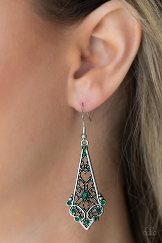 Casablanca Charisma - Green Earrings - Sabrina's Bling Collection