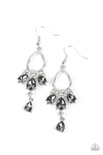 Load image into Gallery viewer, Coming in Clutch - Silver Rhinestone Earrings - Sabrina&#39;s Bling Collection