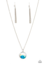 Load image into Gallery viewer, Completely Crushed - Blue &amp; White Iridescent Necklace - Sabrina&#39;s Bling Collection