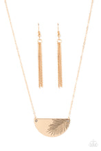 Load image into Gallery viewer, Cool, PALM, and Collected - Gold Choker Necklace - Sabrina&#39;s Bling Collection