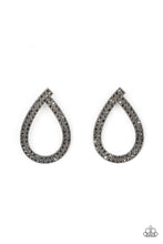 Load image into Gallery viewer, Diva Dust - Black Hematite Rhinestone Earrings - Sabrina&#39;s Bling Collection