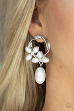 Load image into Gallery viewer, Elegant Expo - White Earrings - Sabrina&#39;s Bling Collection