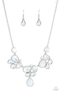 Everglade Escape - White Iridescent Necklace - Sabrinas Bling Collection