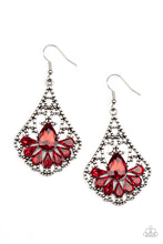 Load image into Gallery viewer, Exemplary Elegance - Red Teardrop Earrings - Sabrina&#39;s Bling Collection