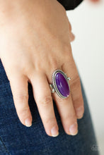 Load image into Gallery viewer, Oval Oasis - Purple Ring - Sabrina&#39;s Bling Collection