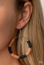 Load image into Gallery viewer, Skillfully Stacked - Black &amp; Brown Earrings - Sabrinas Bling Collection