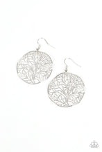 Load image into Gallery viewer, Autumn Harvest - Silver Leaf Pattern Earrings - Sabrina&#39;s Bling Collection