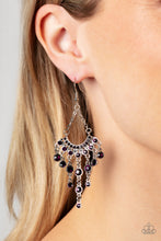 Load image into Gallery viewer, Commanding Candescence - Purple Rhinestone Earrings - Sabrina&#39;s Bling Collection