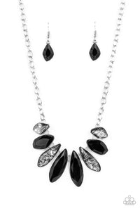 Crystallized Couture - Black Necklace - Sabrina's Bling Collection