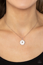 Load image into Gallery viewer, Do What You Love - Rose Gold Heart Necklace - Sabrina&#39;s Bling Collection