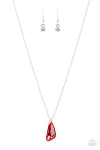 Envious Extravagance - Red & White Rhinestone Necklace - Sabrina's Bling Collection