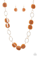 Load image into Gallery viewer, Posh Promenade - Brown Acrylic Necklace - Sabrina&#39;s Bling Collection