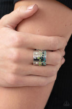 Load image into Gallery viewer, Sizzling Sultry - Green, Blue &amp; Multi Ring - Sabrina&#39;s Bling Collection