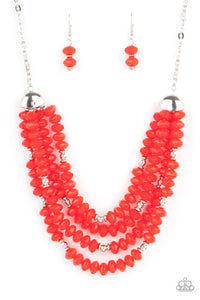 Best POSH-ible Taste - Red Necklace - Sabrina's Bling Collection