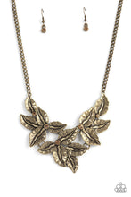 Load image into Gallery viewer, Holly Heiress - Brass Leaf Necklace - Sabrina&#39;s Bling Collection