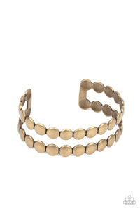 On The Spot Shimmer - Brass Bracelet - Sabrina's Bling Collection