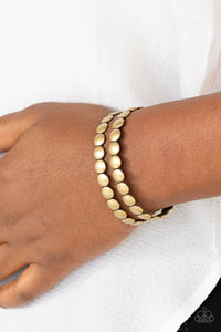 On The Spot Shimmer - Brass Bracelet - Sabrina's Bling Collection