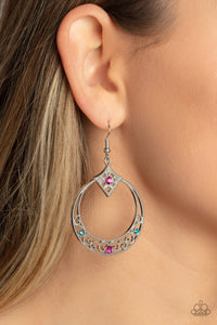 Royal Resort - Multi Rhinestone Earrings - Sabrinas Bling Collection