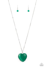 Load image into Gallery viewer, Warmhearted Glow - Green Necklace - Sabrina&#39;s Bling Collection