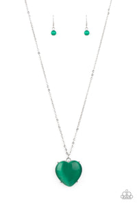 Warmhearted Glow - Green Necklace - Sabrina's Bling Collection