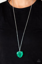 Load image into Gallery viewer, Warmhearted Glow - Green Necklace - Sabrina&#39;s Bling Collection