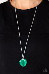 Warmhearted Glow - Green Necklace - Sabrina's Bling Collection