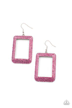 Load image into Gallery viewer, World FRAME-ous - Pink Earrings - Sabrina&#39;s Bling Collection