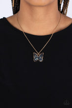 Load image into Gallery viewer, Gives Me Butterflies - Gold Butterfly Necklace - Sabrina&#39;s Bling Collection