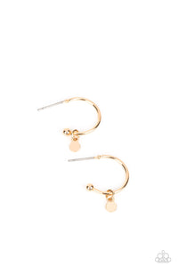 Modern Model - Gold Hoop Earrings - Sabrina's Bling Collection