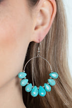 Load image into Gallery viewer, Canyon Quarry - Blue Turquoise Earrings - Sabrina&#39;s Bling Collection