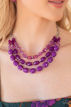 Load image into Gallery viewer, Tropical Hideaway - Purple Necklace - Sabrinas Bling Collection