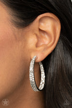 Load image into Gallery viewer, GLITZY By Association - Silver Blockbuster Earrings - Sabrina&#39;s Bling Collection