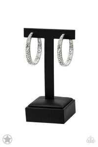 GLITZY By Association - Silver Blockbuster Earrings - Sabrina's Bling Collection